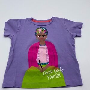 Kids' Purple Frida Kahlo Graphic Tee
